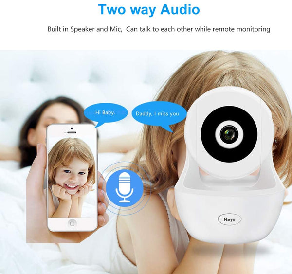 Wireless WiFi Camera, 1080P HD Wireless Night Vision Camera, Pet Monitoring Baby Camera, Built-in 32G Memory Card，Cloud Service, Remote Detect for iOS/Android