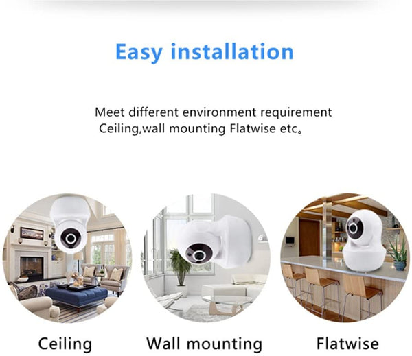 Wireless WiFi Camera, 1080P HD Wireless Night Vision Camera, Pet Monitoring Baby Camera, Built-in 32G Memory Card，Cloud Service, Remote Detect for iOS/Android